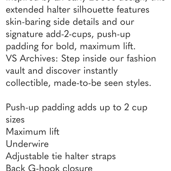 Victoria's Secret Bombshell Strappy Black Halter Swimsuit top - Picture 7 of 7